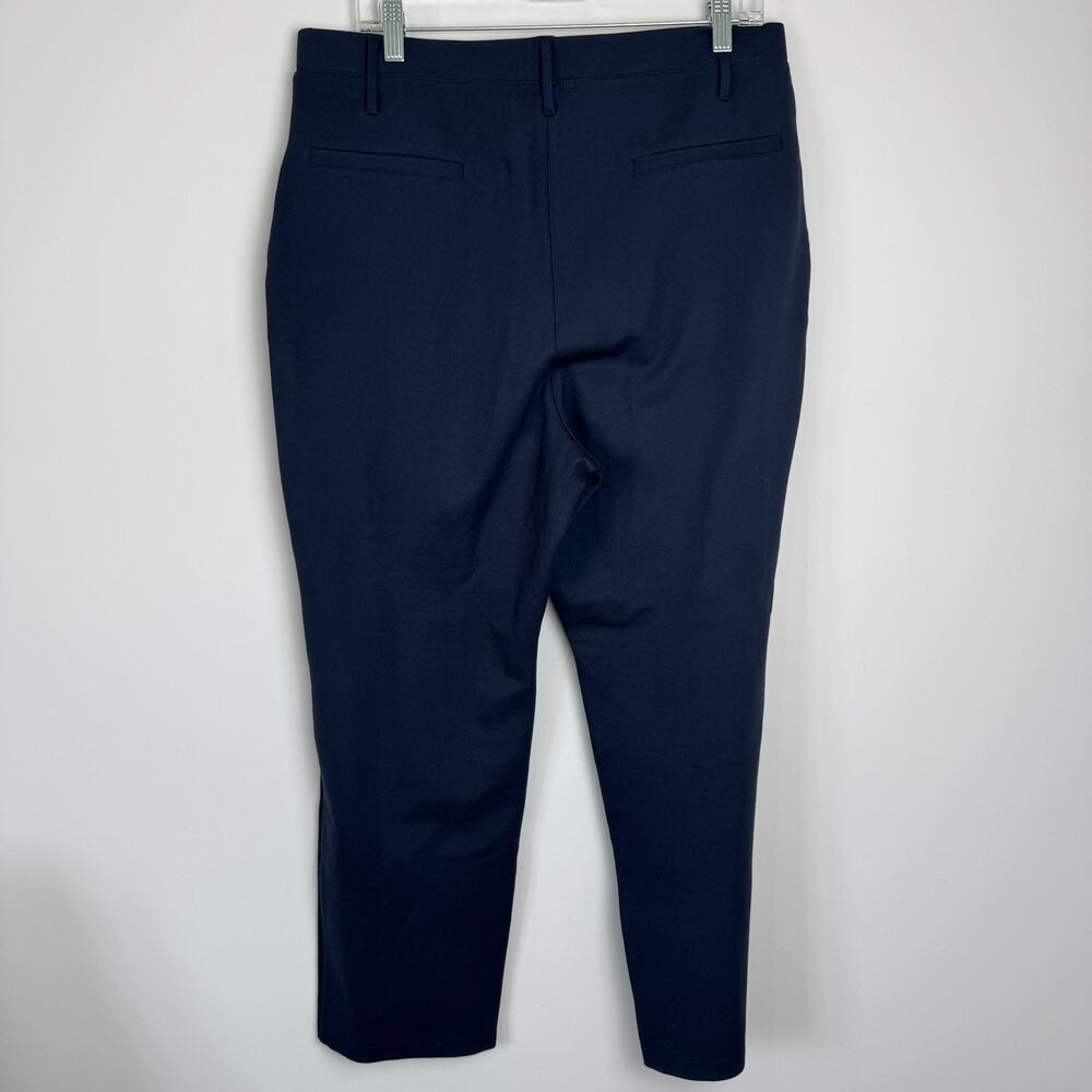 Quince Women's Ultra Stretch Ponte Straight Leg Pants Navy Blue XL - Picture 3 of 5